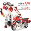 Kids' alloy transforming robot fire truck series: autobots, helicopters, police cars, and motorcycle model toys