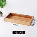 Bamboo tray fruit plate snack plate 2 grids 3 grids 4 grids 6 grids tray bamboo wood plate restaurant barbecue plate bread plate