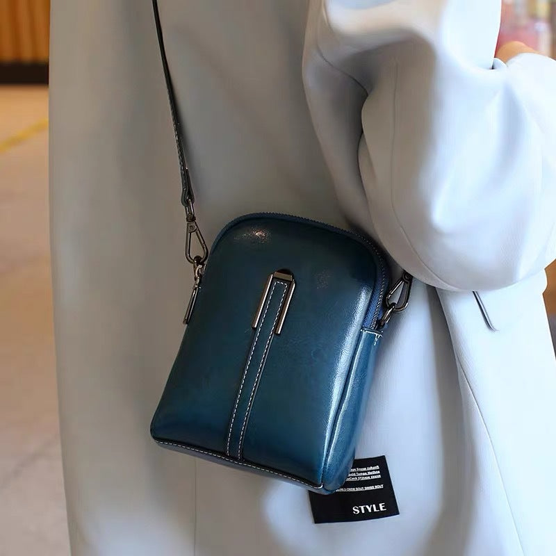 Small bag for women 2024fall and winternew arrival crossbody bag for women shell bag easiest for match genuine leather women's bag shoulder bag women's mobile phone bag