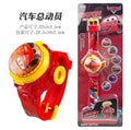 Kids' cartoon multifunctional watch - 360° rotating flip digital watch - children's gift projector watch
