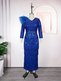 african women's clothing plus size new arrivalins  fashionexportsexy tassel dinner sequindress