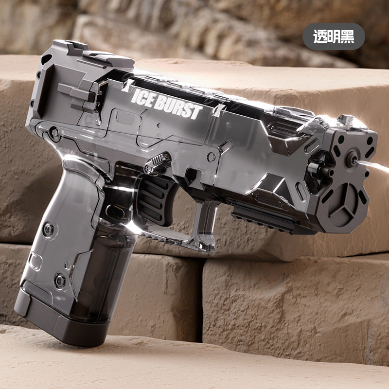 Tiktok viral kids' manual glock water gun toy - summer outdoor continuous fire re-cock mini water gun wholesale