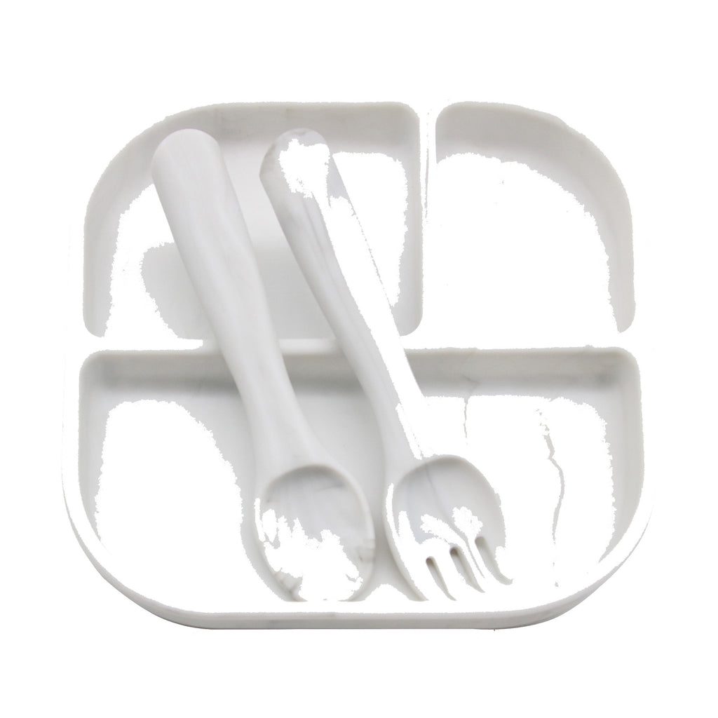 Cross-border supply of silicone plates, children's and babies' silicone plates, integrated silicone rice bowls, complementary food plates, feeding tableware