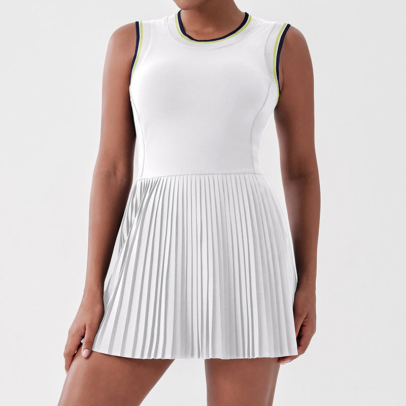 outdoor sports one-piece tennis skirt golf anti-exposure yoga breathable bottom yoga dress for women