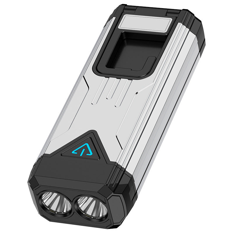 Cross-border new three-light source COB work light USB charging repair light with magnet hook multi-function flashlight