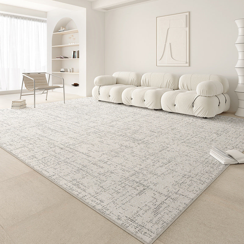Distributed carpet living room classy sense  new style stain-resistant, wash-free, wipeable cream style pure color waterproof maintenance-free floor