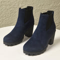 Exportplus sizefall and winternew arrival sleeve boots women's round toe thick high heel elastic exportfashion women's short boots