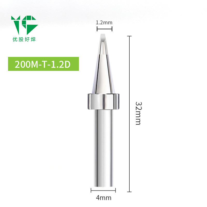 203H electric soldering iron head 90W high frequency welding table 200 Luo iron head pointed nozzle horseshoe nozzle knife head welding table universal ferrochrome head