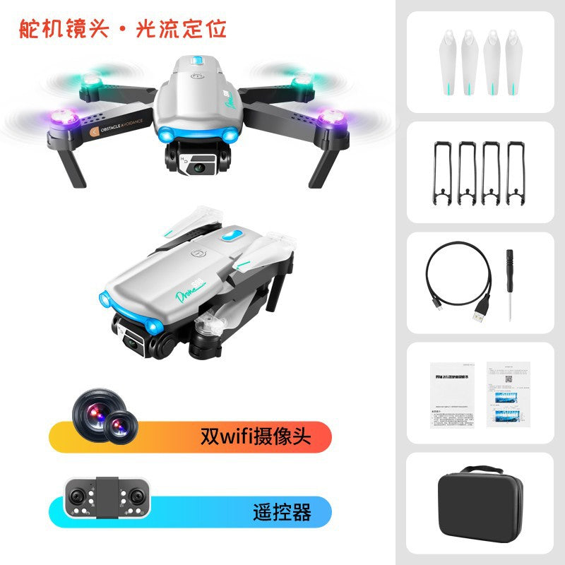 new product s98 drone: light show, obstacle avoidance, aerial photography, dual camera, quadcopter, remote control toy aircraft