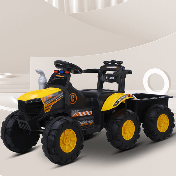 New walk-behind tractor electric toy car can seat double large simulated children's oversized toy car with bucket