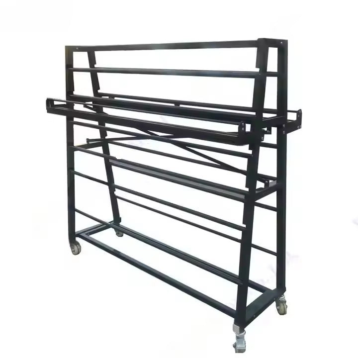 Source Factory Heavy-duty Textile Cloth Roll Display Stand Double-sided Metal Storage Rack Storage Multi-layer Storage Commercial