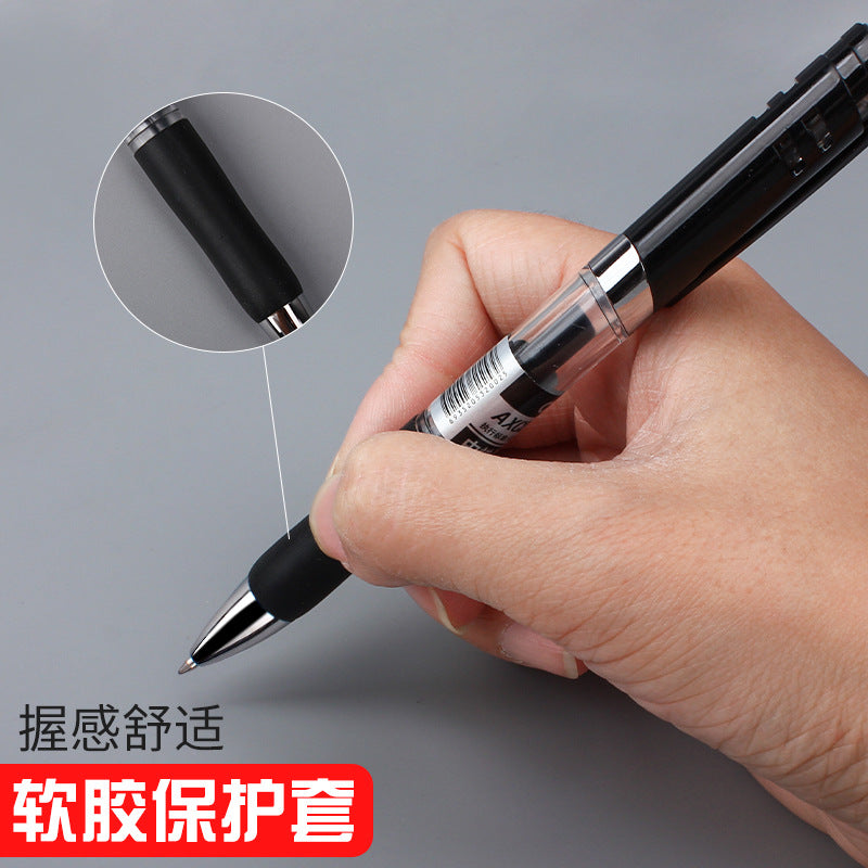 Deli S02 neutral pen 0.7mm fountain pen office signature pen, soft glue handshake press neutral pen stationery wholesale