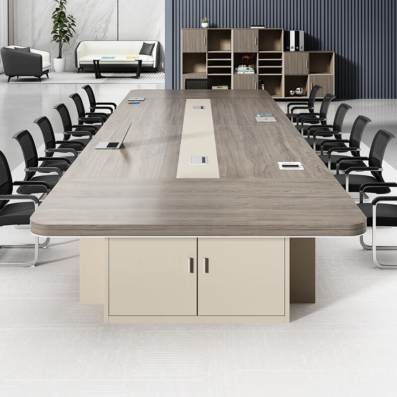 Saint-li conference room table - modern minimalist large rectangular table for meetings, negotiations, and training