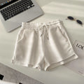 K-stylehigh waistcasualcasualloose pants shorts women's summer looseslimming lookeasiest for match drawstring sports casual pantssummer