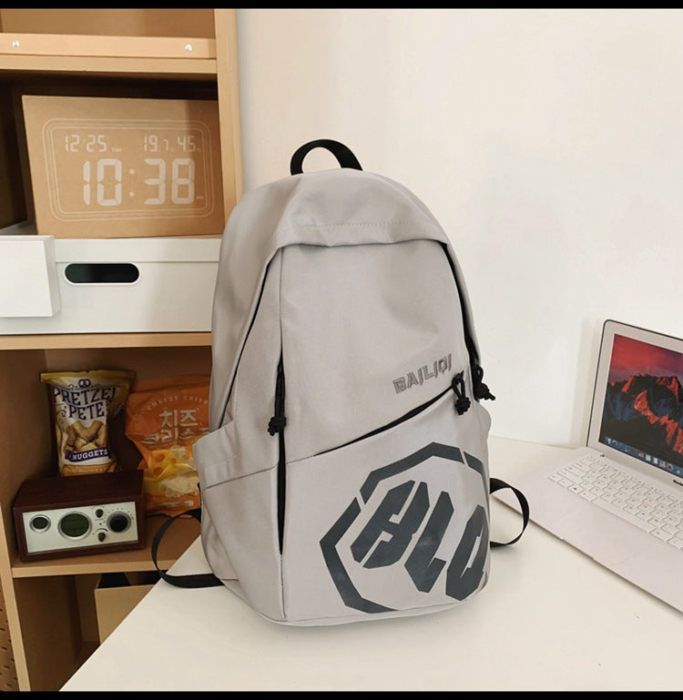 Student backpack - curved design, stylish and spacious. perfect for middle school, high school, and college students. ideal for travel, commuting, and everyday use. multifunctional and trendy
