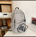 Student backpack - curved design, stylish and spacious. perfect for middle school, high school, and college students. ideal for travel, commuting, and everyday use. multifunctional and trendy