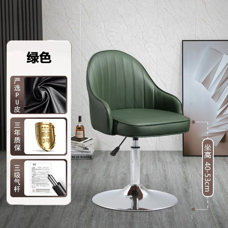 Bar chair adjustablerotate modern casual backrest bar stool for home front desk bar accessible luxury chair high stool