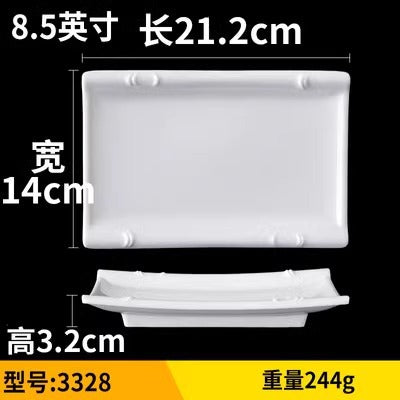 Fat beef plate melamine hotpot restaurant buffet plate tableware barbecue plate commercial side dish dish lettuce bucket haidilao