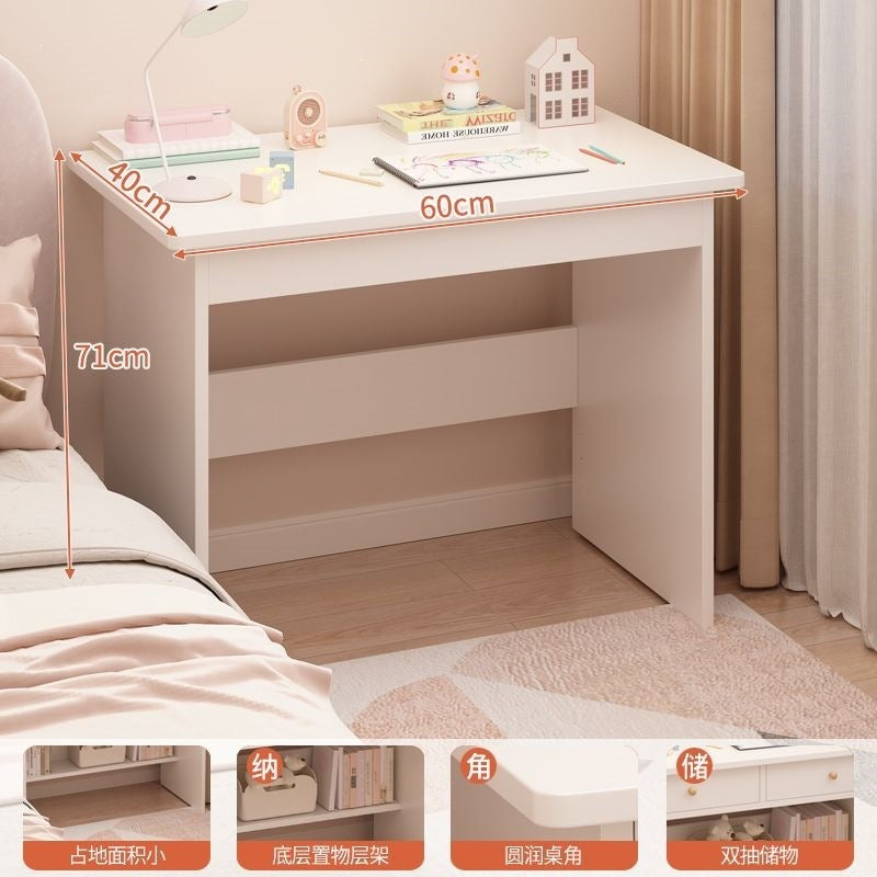 For home table cabinet combination student computer desk small apartment with bookshelf simple desk bedroom wall-mounted one-piece desk cabinet