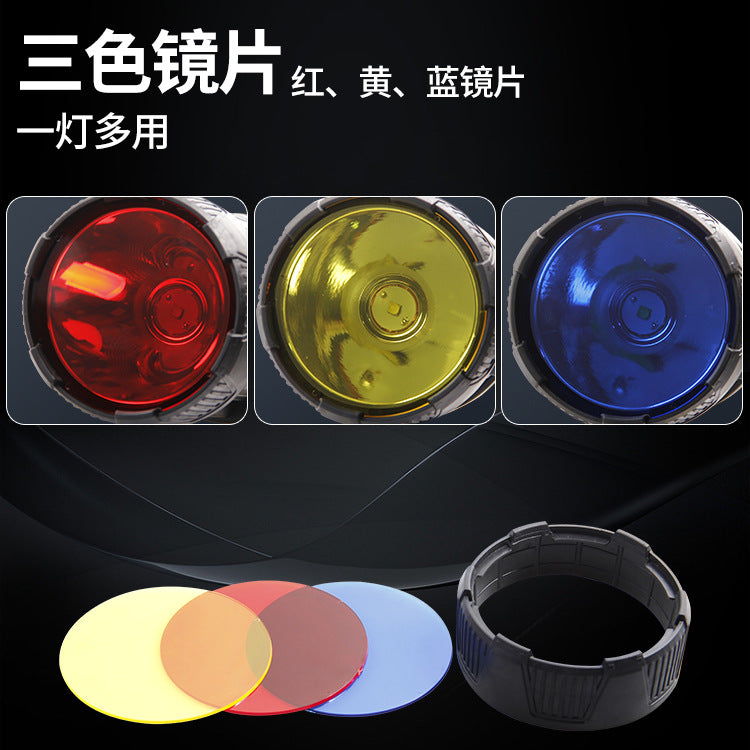 Cross-border new solar USB charging hand-held LED multi-light source power display long-range strong light flashlight