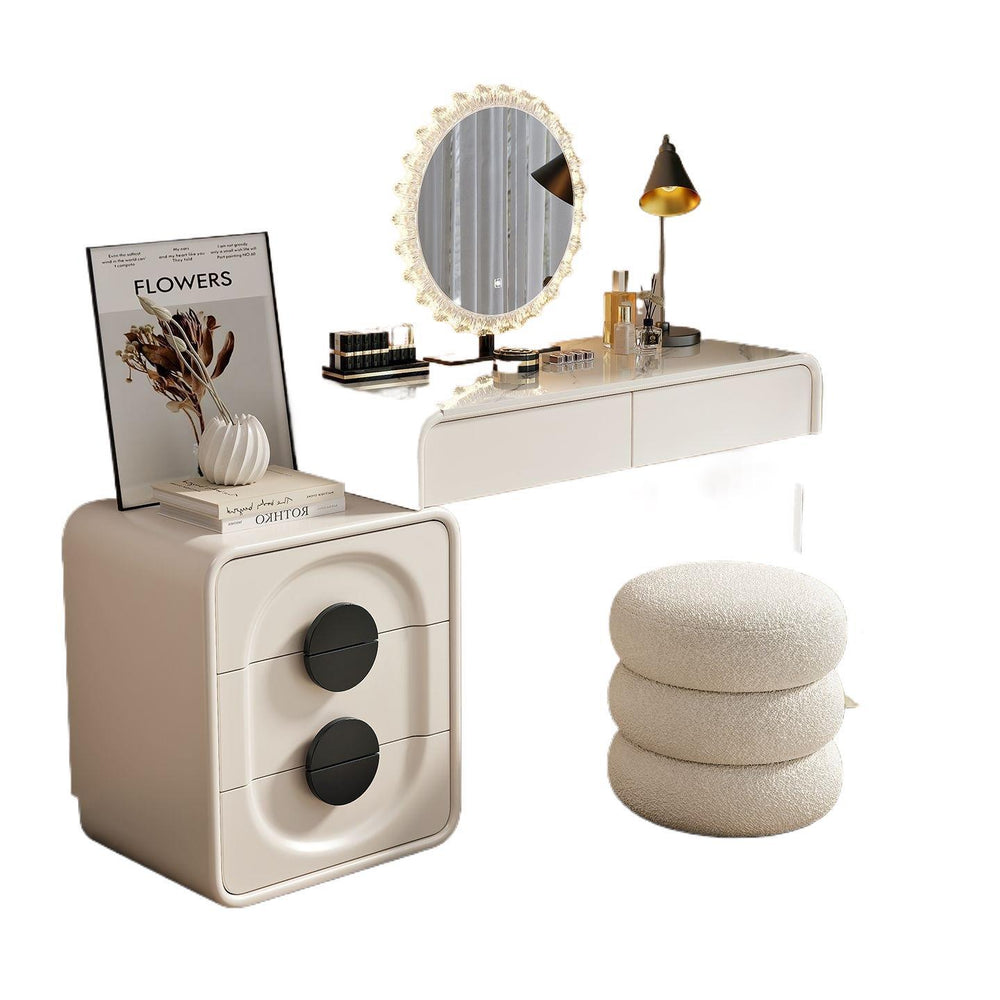All solid wood new arrival rock slab dressing table bedroom dressing table chest bedside table all-in-one dressing table