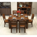 Quwang solid wood dining table and chair combination rectangular casual western dining table small apartment dining table chinoiseriefor home dining table
