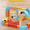 kids magnetic building block rail car, versatile magic cube, electric magnetic diy assembly educational toy