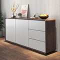 Solid wood sideboard - minimalist tea cabinet for living room, nordic kitchen storage cabinet, entryway console table, storage cabinet