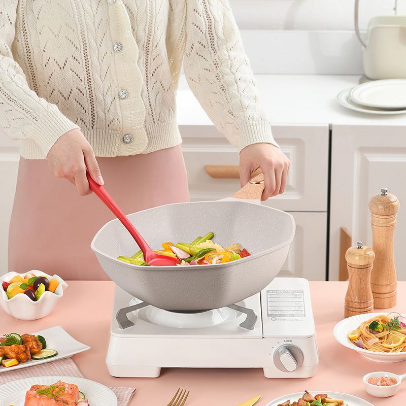 Carefully selected medical stone non-stick pan, octagonal pan, special wholesale all-in-one cooking pot, flats pan, induction cooker neutral cooking pot