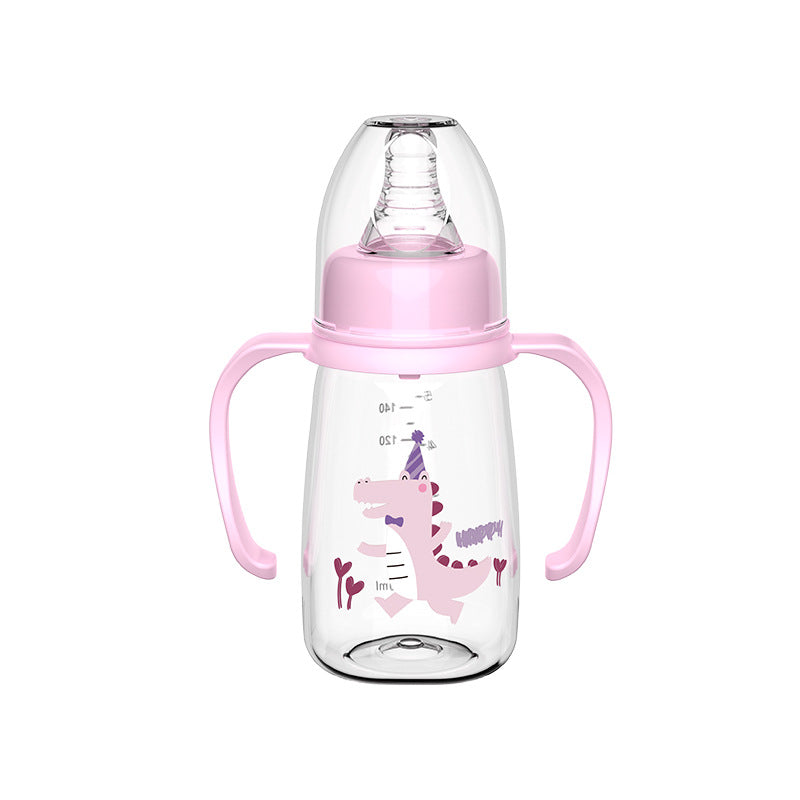 English Boxed baby bottle Newborn bottle with handle Anti-flatulence bottle Anti-drop baby pp bottle