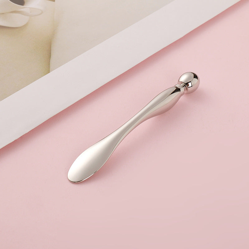 Round head eye cream massage picture application stick essence introduction double-headed metal eye cream spoon beauty stick personalized