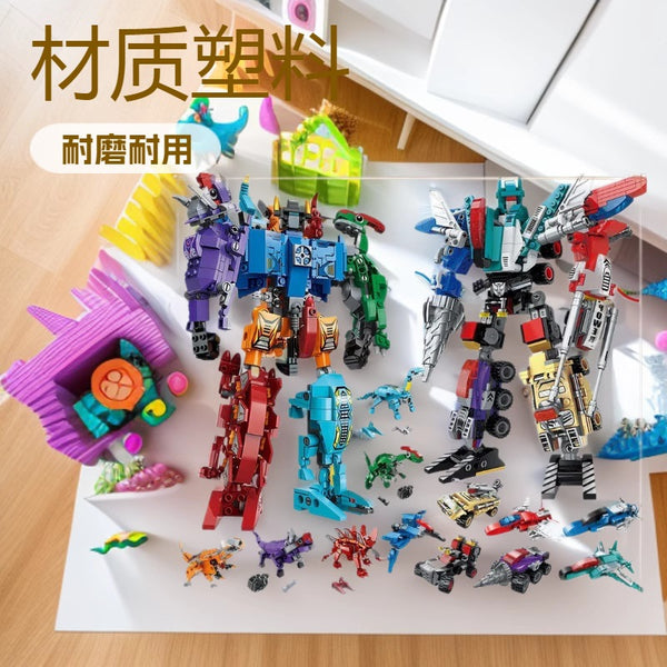 Compatible Lego building block assembly boy children puzzle force deformation military city mecha King Kong robot