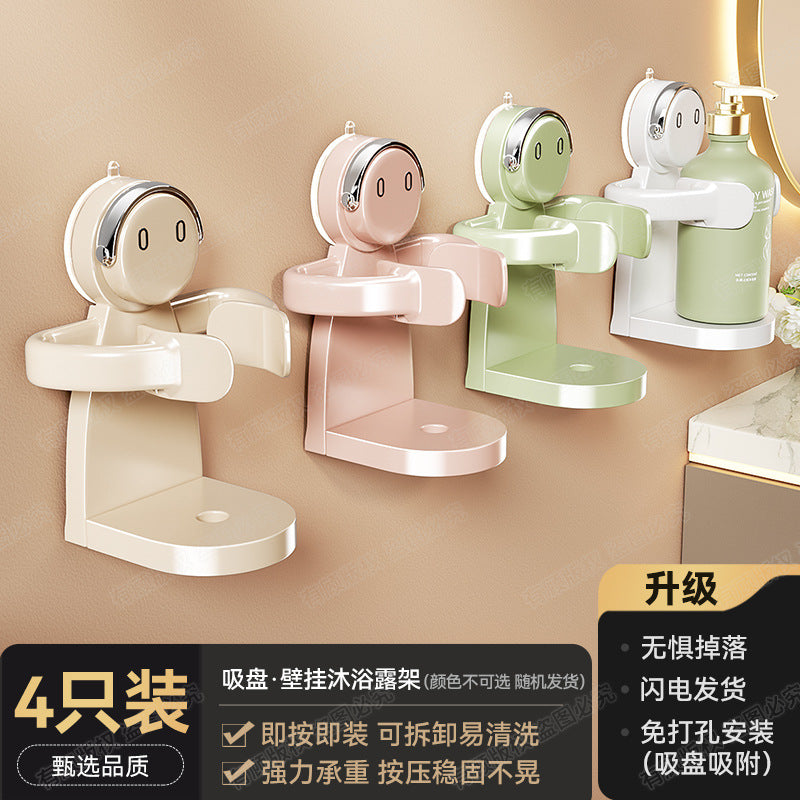 Powerful suction cup No punching Wall hanging Bathroom rack Bath shower Toilet shower gel hanger Storage