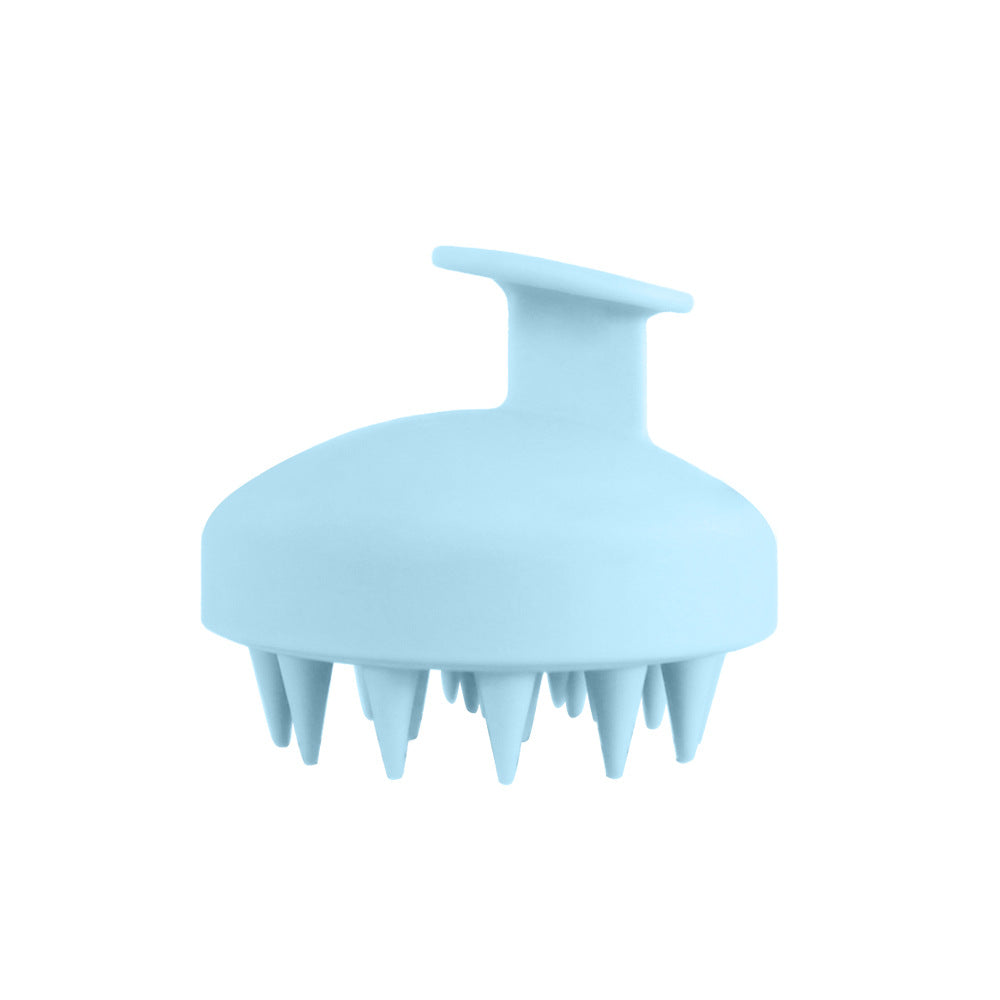 Factory spot silicone shampoo brush, round pure silicone shampoo comb, scalp cleaning massage brush, head massage brush