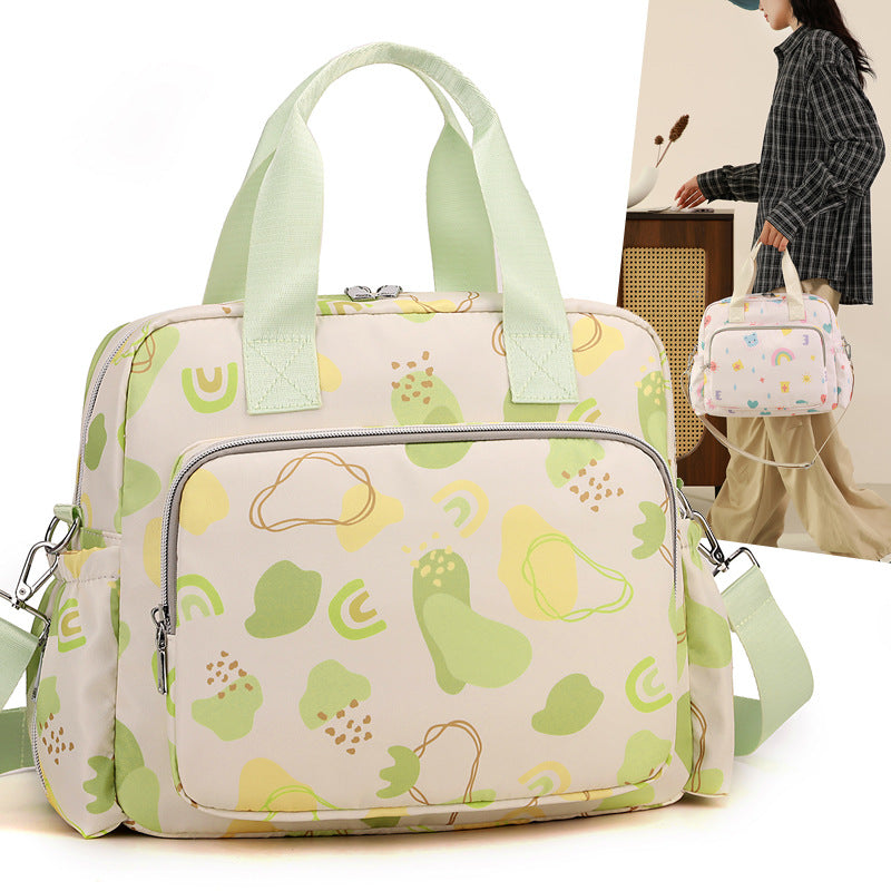 Large capacity maternity bag fashionable portable mommy bag travel storage shoulder handbag backpack multifunctional baby bag