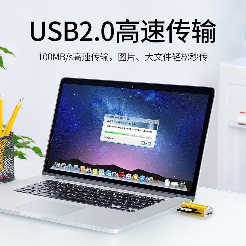 Mobile phone computer multi-function high-speed card reader SD car MS memory TF card camera memory card reader mini