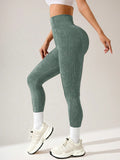seamless sand-washed yoga pants, high-waisted butt-lifting leggings, running and fitness compression pants, base layer leggings