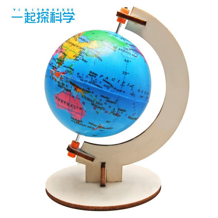 Science experiment DIY earth day and night alternation demonstration model technology small production, children's handmade teaching aids material package