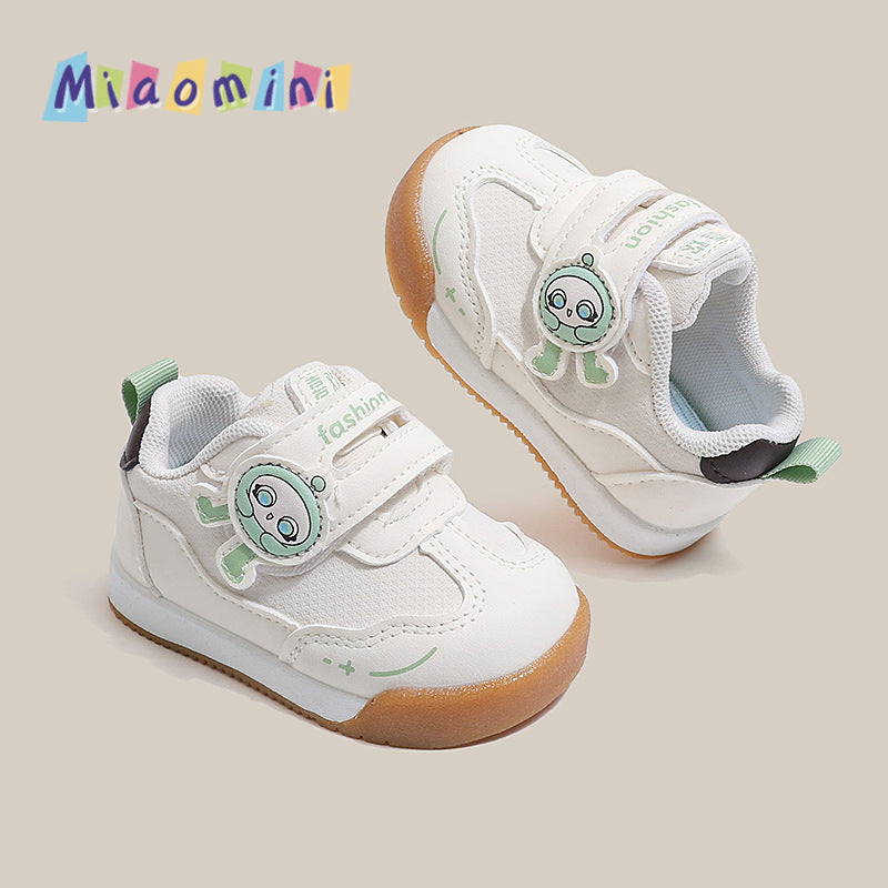 Baby first walker shoes, kids' white sneakers, boys' and girls' athletic shoes,  spring/autumn collection, soft sole eva shoes, non-slip skate shoes