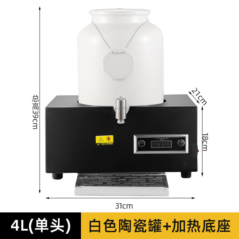 Milk tripod, hotel restaurant ceramic milk tripod coffee tripod numerical control heating stainless steel hot and cold tripod, juice tripod