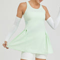 Lightweight & quick-dry badminton/tennis skirt dress - slim fit golf dress for women - figure-flattering pleated tennis skirt