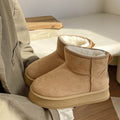 Snow boots for women 2026new arrivalwinterthick sole birkenstock cotton shoes fleece-linedthickened short boots non-slipheattechnortheast