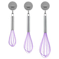 Stainless steel silicone whisk - manual egg beater - baking tool - cream whipper