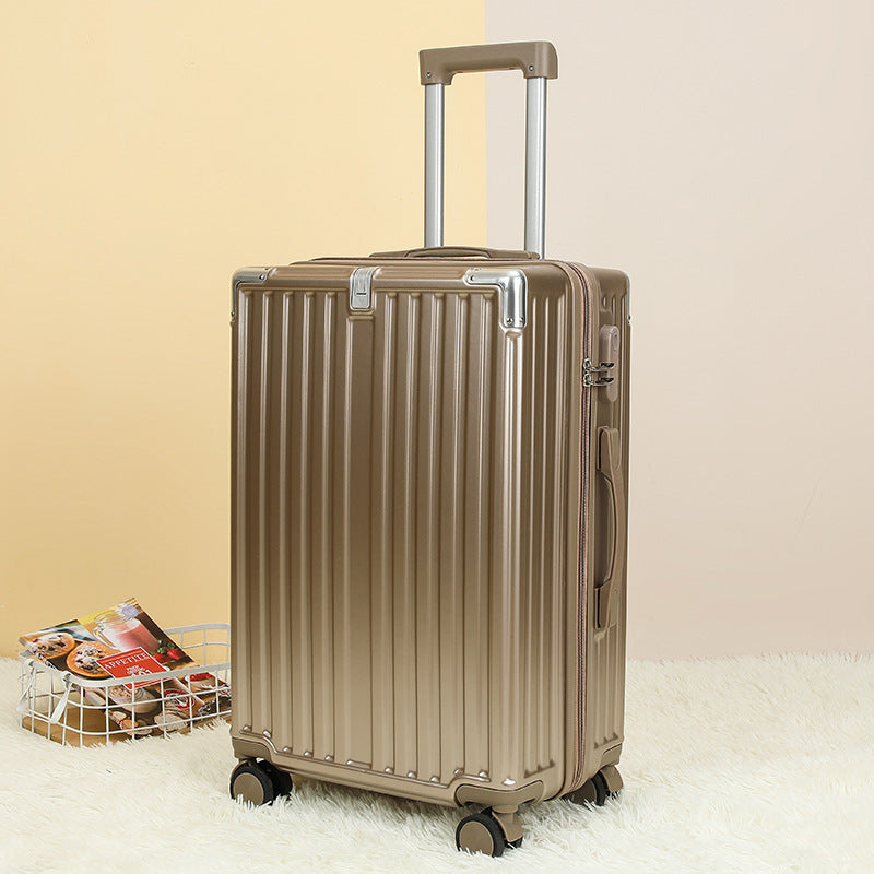 Luggage women's small silent universal wheel strong and durable ins student tie rod password leather case men 20 inches 24