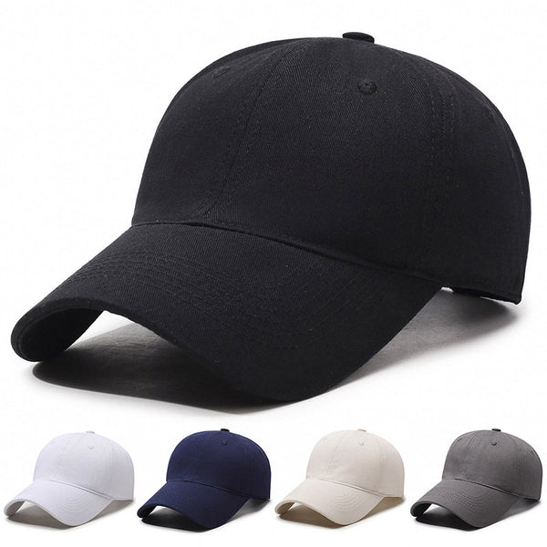 Pure cotton soft top baseball cap casual fashion men's and women's Korean version sun protection sun hat fixed light plate making hat wholesale