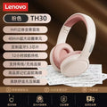 Lenovo thinkplus true wireless over-ear bluetooth headphones - retro design, long battery life, ideal for running, gaming, and esports (th30)