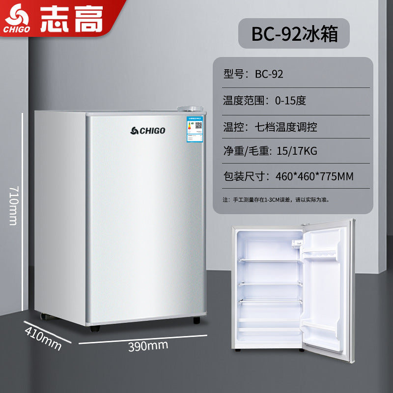 foreign trade single-door refrigerator, small household refrigerator, mini breast milk freezer, hotel small refrigerator, energy saving