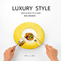 European-style creative mars crater straw hat plate - premium hotel tableware, western dinner plate, restaurant-specific dessert/sauce/southern italian pasta plate