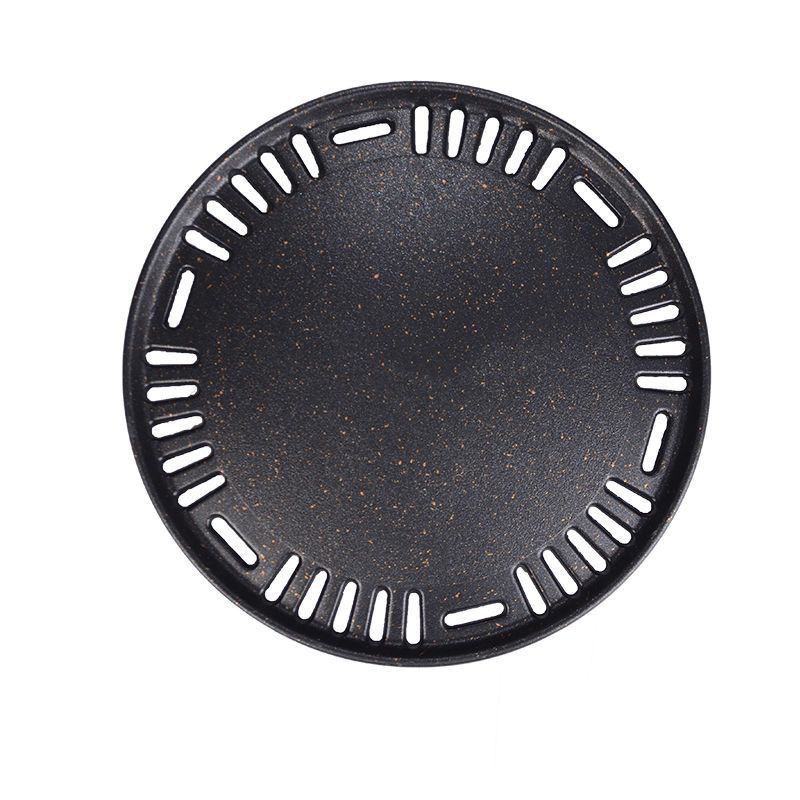 Korean style bbq grill pan wholesale - thickened 295 maifan stone non-stick grill pan, honeycomb flat plate with holes, 330 stainless steel grill pan