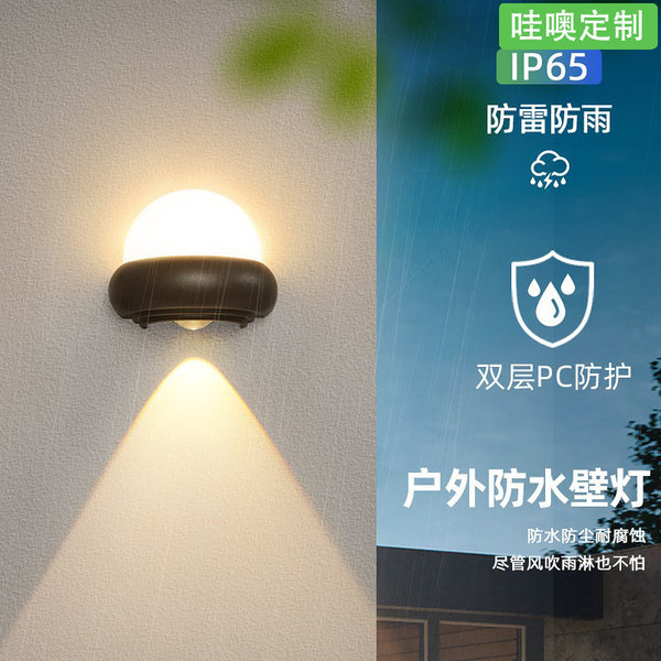 [Wow] Creative Jane Outdoor Waterproof Wall Light Glows Up and Down Super Bright Wall Enclosure Light Eaves Light Corridor Light
